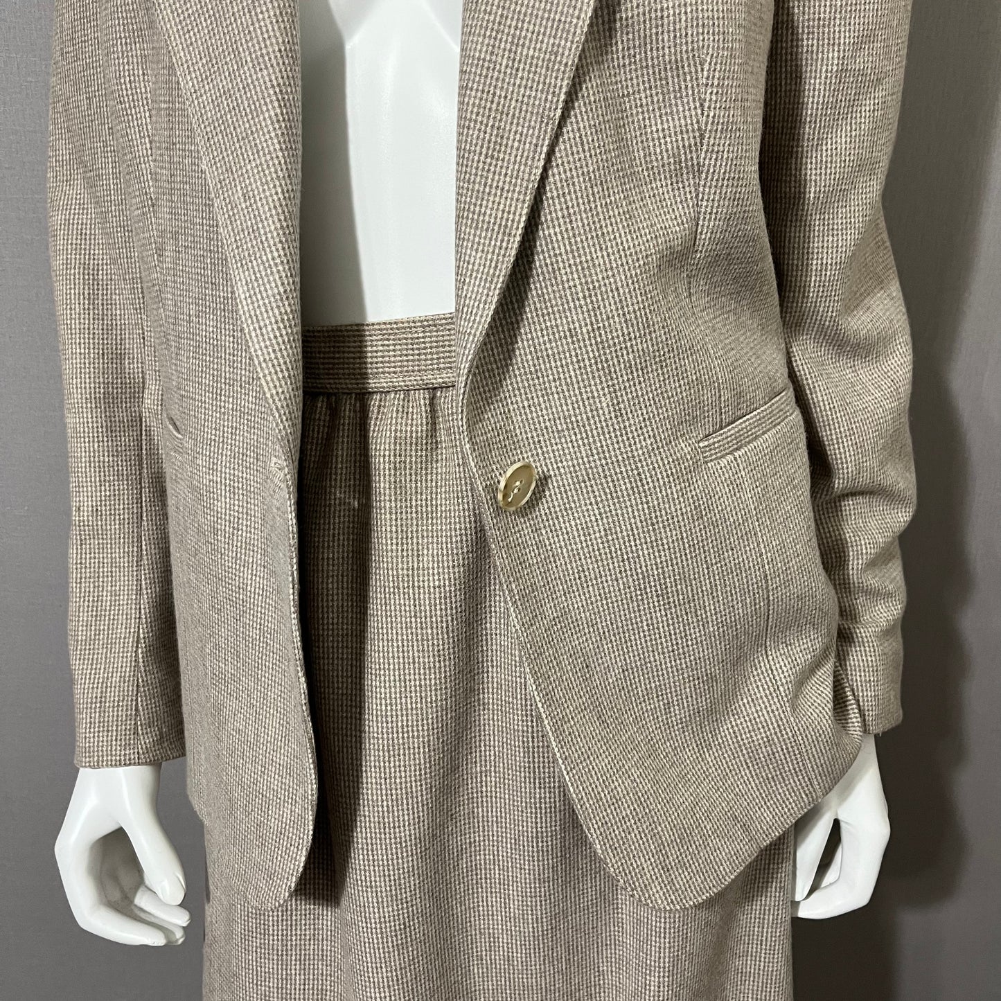 Vintage Evan Picone 2-pc Wool Skirt Set NWT Sz-14
