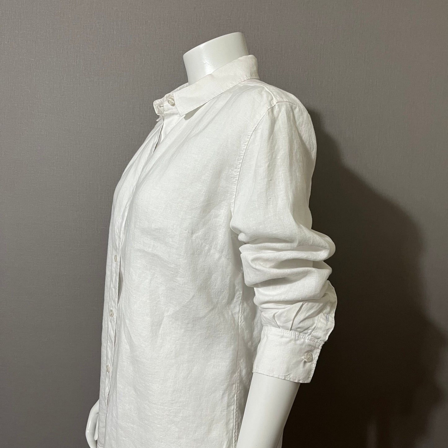 Tommy Bahama White Linen Button Down Shirt Sz-Large