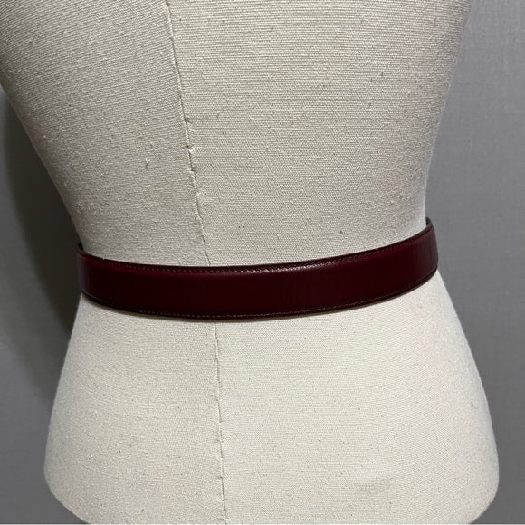 Vintage Ginnie Johanson Merlot Belt Sz-Medium