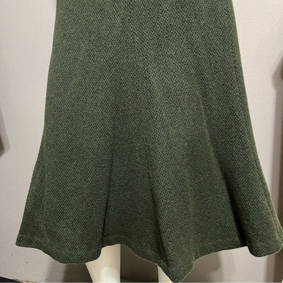 Lauren Ralph Lauren Olive Green Wool 2 pc Skirt Set Sz-14/16