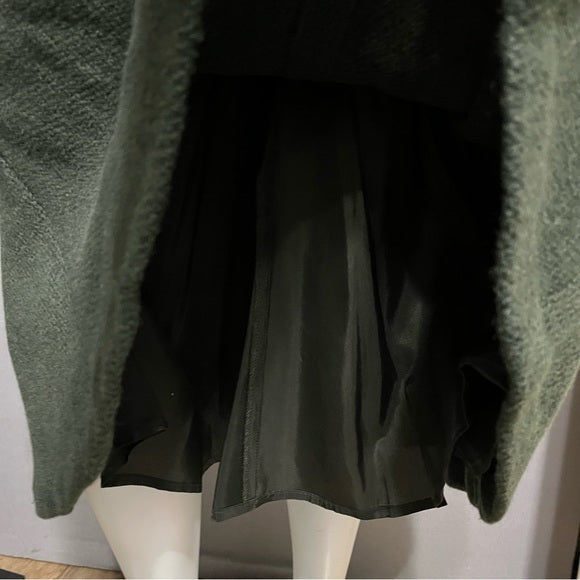 Lauren Ralph Lauren Olive Green Wool 2 pc Skirt Set Sz-14/16