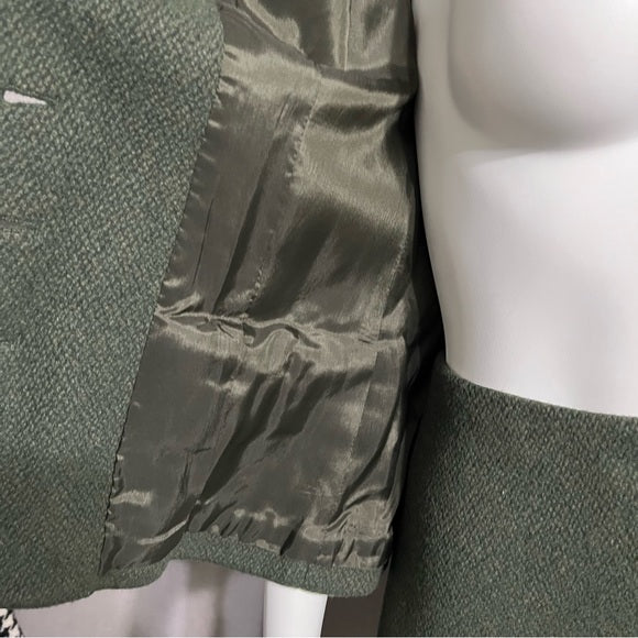 Lauren Ralph Lauren Olive Green Wool 2 pc Skirt Set Sz-14/16