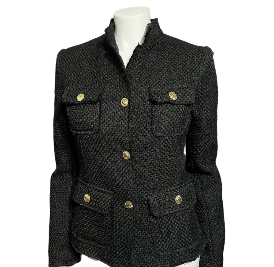 Max Studio Black Tweed Blazer