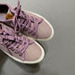 Frye Gia Canvas Low Lace Lilac Multi Sneakers Sz-8