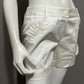 Willi Smith White Cotton Casual Everyday Ruffle Pocket Shorts Sz-4