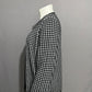 Josephine Chaus Black Houndstooth Open Front Cardigan Sz-Large