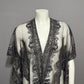 Pretty Persuasions Sheer Open Front With Fringe Artsy Shawl Wrap Sz-OS