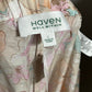 Haven Well Floral Cotton Silk Blend Pull On Pants Sz-Large