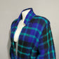 I.B Diffusion Plaid Chunky Knit Wool Mohair Cardigan Sweater Sz-Medium