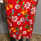 Vibrant Floral Red Sarong Wrap for Women