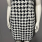Vintage Houndstooth Tweed Houndstooth Print Dress Sz-10/12 (Large)