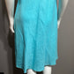 Eileen Fisher Blue Linen Flare Dress Sz-Medium