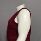 Women’s Sweater Sleeveless Vest Sz-XL Maroon Cotton