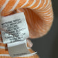 J. Jill Tangerine and White Linen Striped Shirt Top Sz-XL