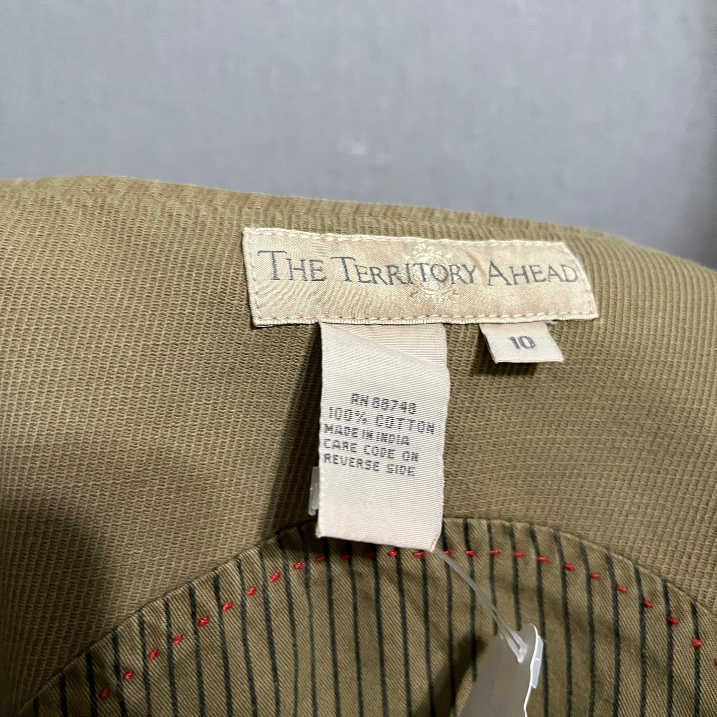 The Territory Ahead Khaki Cotton Vest