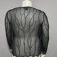 JKara New York Sheer Beaded Open Front Dressy Open Cardigan Blazer  Sz-XL