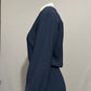 Liz Claiborne Vintage Navy Collard Long Sleeve Jumpsuit Sz-10