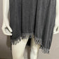 Anama Gray Knit Tank Hi-low Fringed Casual Summer Dress Sz-Small