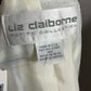 Liz Claiborne Cream and Black Plaid Blazer