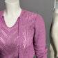 Vintage America Women's V-Neck Sweater in Pink
