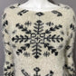 Finn & Clover Fuzzy Snowflake Sweater Sz-Small