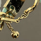 Trifari Mint Green With Gold Trim Necklace Sz- One Size