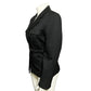 Vintage Lord & Taylor Black Wool Cargo Style With Belt Blazer Sz-12