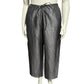 DKNY Silver Linen Blend Drawstring Dress Pants Sz-Large
