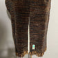 Chic Dark Brown and Tan Scarf