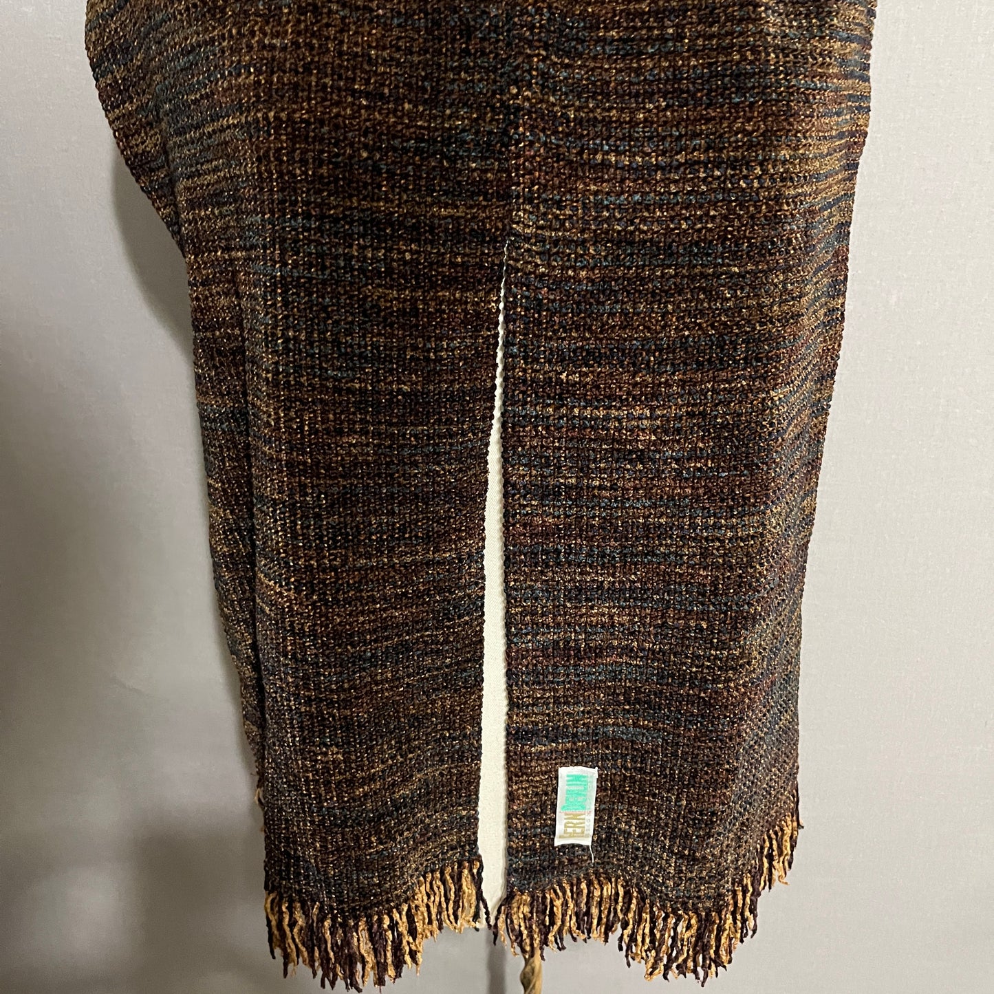 Chic Dark Brown and Tan Scarf