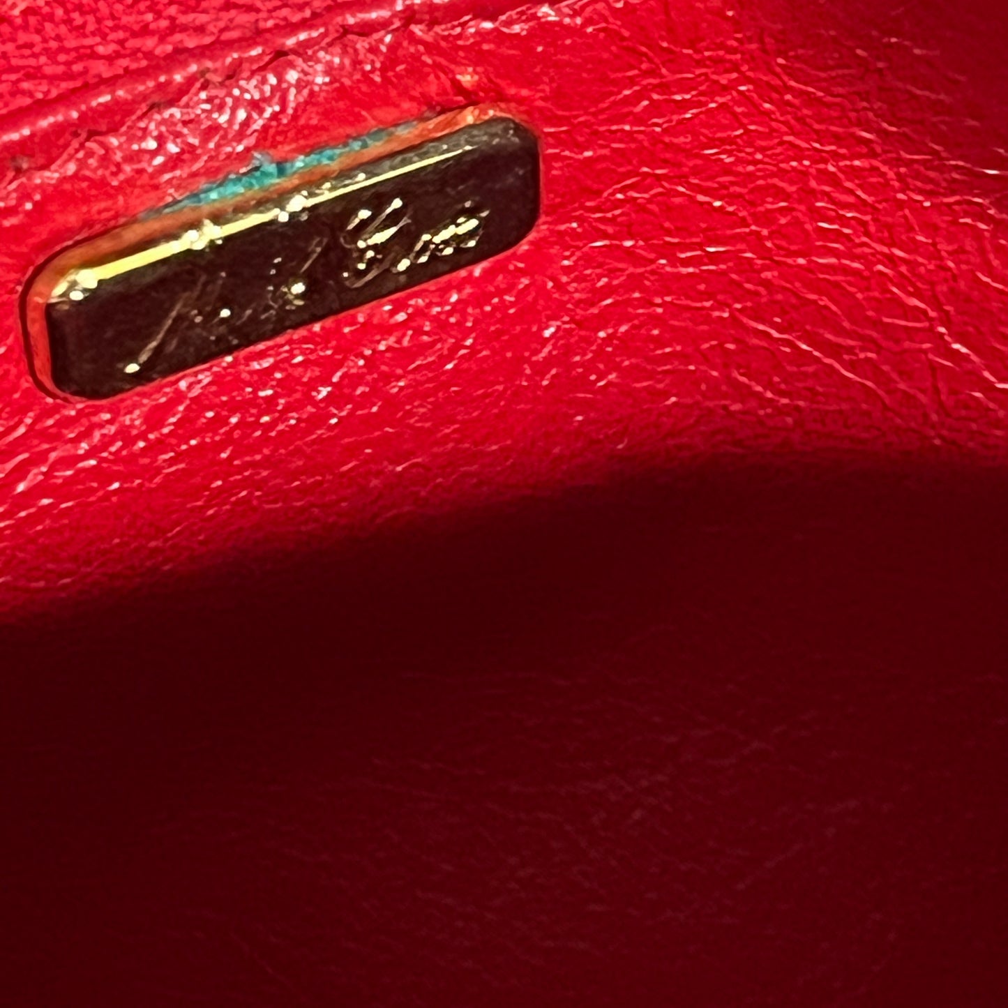 Mark Cross Red Leather Quilted Crossbody Handbag