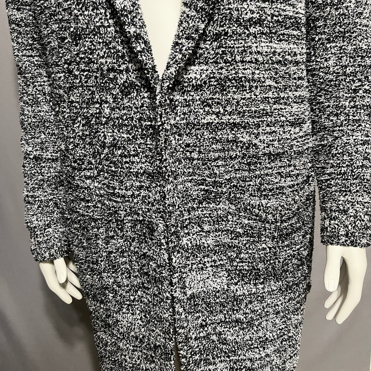 Barefoot Dreams Black and White CozyChic Cardigan
