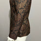 Collections For Le Suit Brown Paisley 3 Button Blazer Sz-12