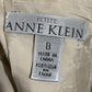 Anne Klein Cream Leather Skirt Sz-8