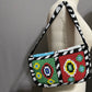 Comeco Rainbow Multicolored Beaded Shoulder Bag Clutch One Size