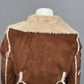 Candies Suede Embroidered Sleeve Faux Fur Cropped Jacket Sz-Lg/XL