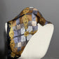 Square 100% Silk Multicolored Square Print Scarf Sz-One Size