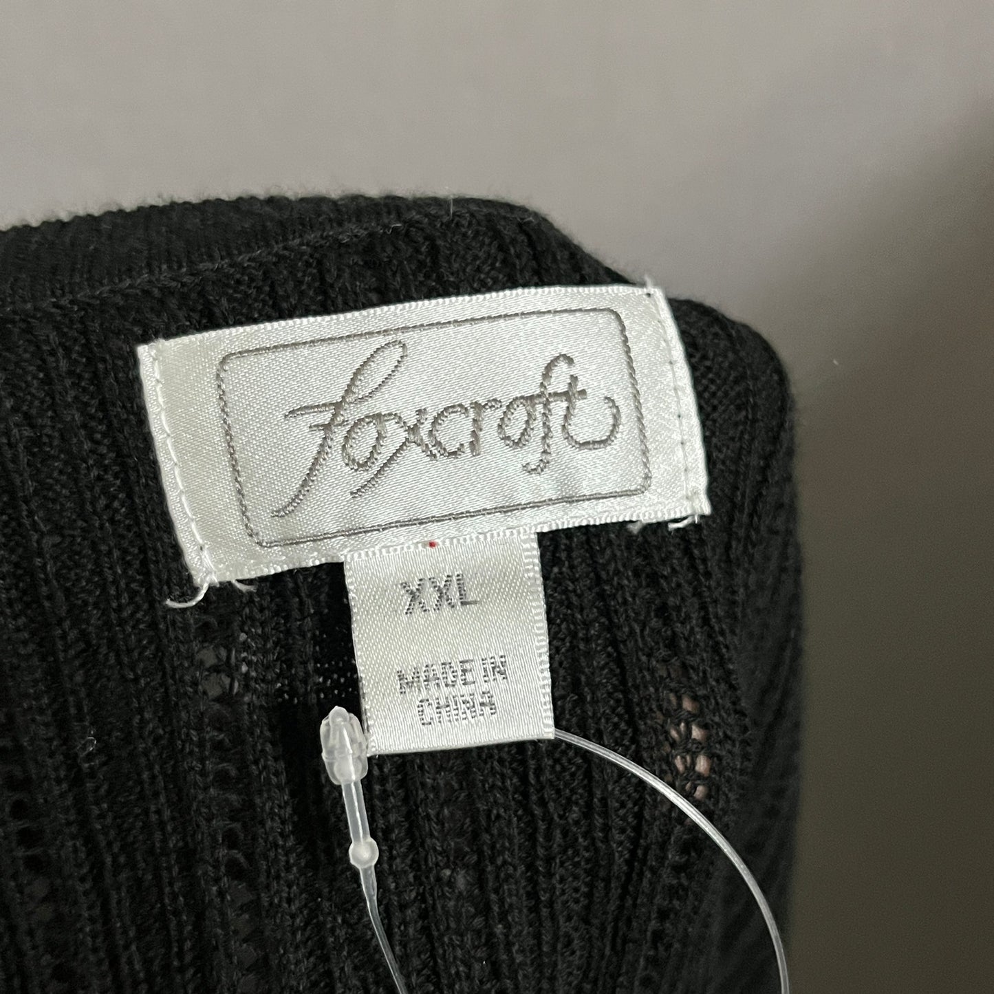 Foxcroft Women’s Shell Sweater Vest 100% Supima Cotton Sz-XXL
