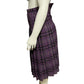 Vintage Women’s Plaid Purple Pleated Skirt Academia Sz-6/8