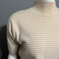 Vintage Women’s Striped Sweater Lambswool Rabbit Hair Sweater Sz-Medium