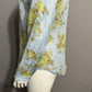 Floral Button Down Shirt in Blue and Green