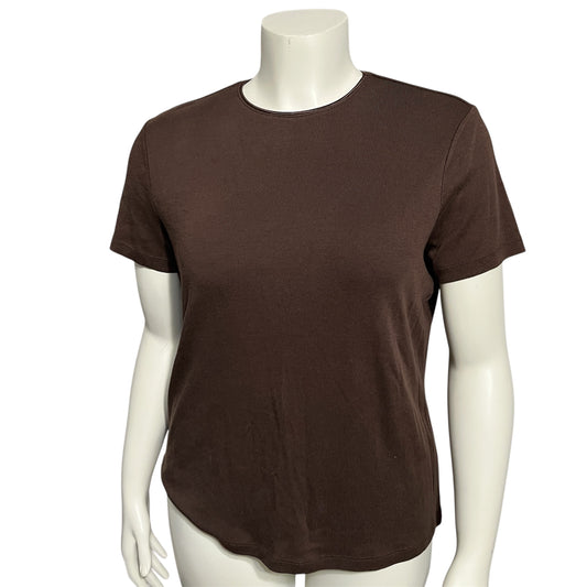 Merona Chocolate Brown Top XL