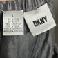 DKNY Silver Linen Blend Drawstring Dress Pants Sz-Large