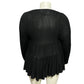 Joseph A Black Open 3 Tiered Cardigan Sz-XL
