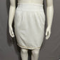 IIF Vintage White Pencil With Gold Beaded Hem Skirt Sz-14