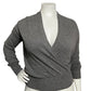 Neiman Marcus 100% Cashmere Gray Pullover Sweater Sz-XL