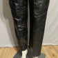 Vintage Black Leather Pleated Pants Sz-Large