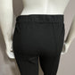 Lafayette 148 Black Knit With 100% Leather Combo Leggings Sz-2