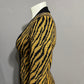 Vintage America Black and Brown Zebra Cardigan