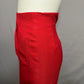 Dana Buchman Women’s Cherry Red 100% Silk Pencil Skirt Sz-10 High Waisted